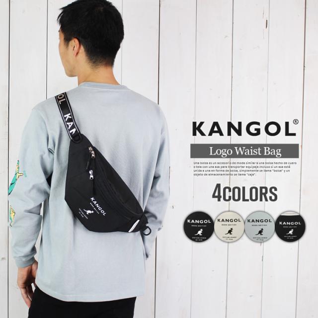 KANGOL ロゴ ボディーバッグ ウエストポーチ ボディバッグ