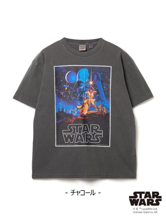 【Goodwear】『スター・ウォーズ エピソード4／新たなる希望』／ ピグメント プリント BIGTシャツ ピグメント加工 半袖Tシャツ 半袖TEE ユニセックス 7.6oz USAコットン 2W7-15235
