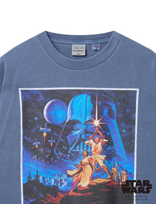 【Goodwear】『スター・ウォーズ エピソード4／新たなる希望』／ ピグメント プリント BIGTシャツ ピグメント加工 半袖Tシャツ 半袖TEE ユニセックス 7.6oz USAコットン 2W7-15235