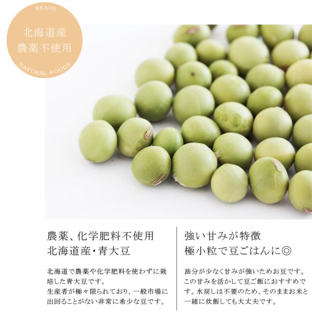 無農薬・有機オーガニック 青大豆 