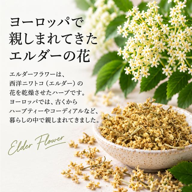 有機オーガニック素材の無農薬・無化学肥料「エルダーフラワー」
