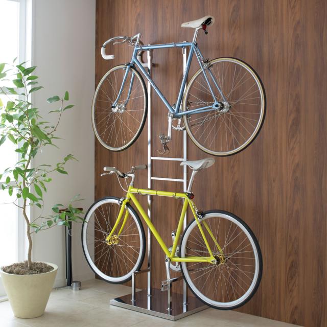 家具 収納 New Arrival 玄関収納 屋外収納 自転車スタンド ディスプレイサイクルスタンド 室内で使える ガレージ 2台掛け