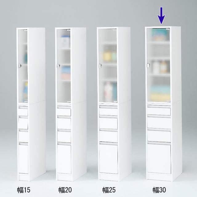 即納人気 家具 PAY マーケット - ディノス au PAY マーケット店|商品ロットナンバー:343429458 収納 トイレ収納 洗面所収納 アクリル扉すき間収納庫 奥行29.5・幅30cm 551318の通販はau お得豊富な