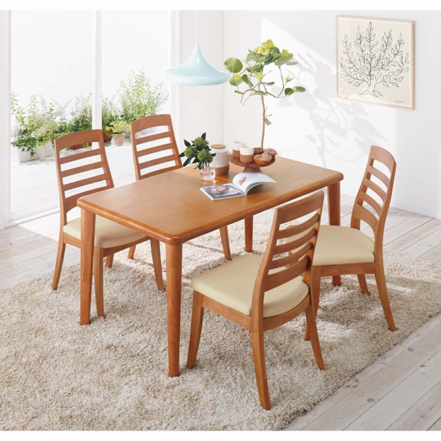 爆買い新作 家具 幅125奥行75cm 549135の通販はau PAY マーケット - ディノス au PAY マーケット店|商品ロットナンバ 収納 テーブル 机 ダイニングテーブル 角が丸くて優しい天然木ダイニング テーブル 4本脚 再入荷安い