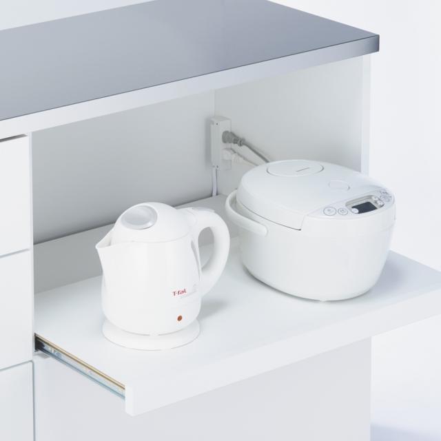 正規品好評 家具 549417の通販はau PAY マーケット - ディノス au PAY マーケット店|商品ロットナンバ 収納 キッチン収納 食器棚 キッチンストッカー 食品ストッカー 手元が隠せる間仕切りカウンター 幅150cm 正規店即納