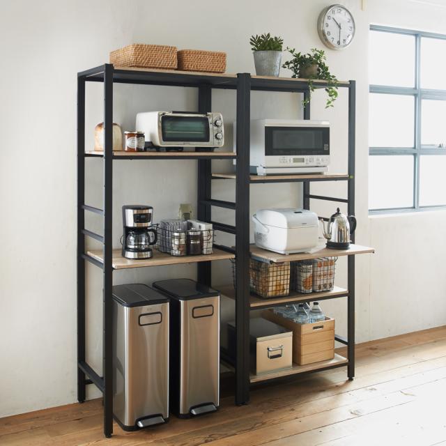 定番人気2022 家具 幅60cm 550533の通販はau PAY マーケット - ディノス au PAY マーケット店|商品ロットナ 収納 キッチン収納 食器棚 レンジ台 レンジラック キッチンラック ブルックリン風キッチンラック 5段 超歓迎