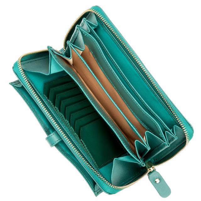 長財布 レディース ラウンドファスナー ショルダー スマホ 入る コジ