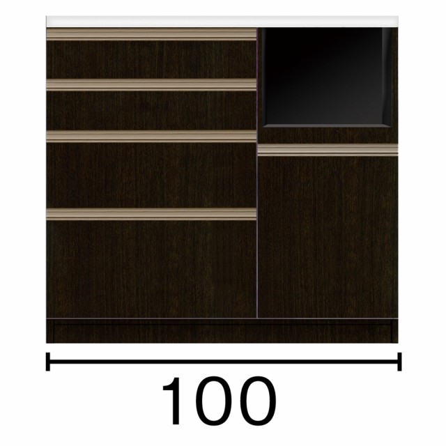 全品5倍 家具 収納 キッチン収納 食器棚 レンジ台 キッチンカウンター 幅100奥行51高さ93cm(高機能 モダンシックキッチンシリーズ) 549638の通販はau PAY マーケット - ディノス au PAY マーケット店|商 定番限定SALE