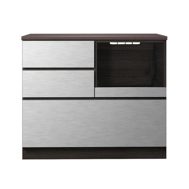 美しい 家具 収納 キッチン収納 食器棚 キッチンストッカー Liam リアム キッチンカウンター 家電収納 幅100cm 高さ85cm H 肌触りがいい Olsonesq Com