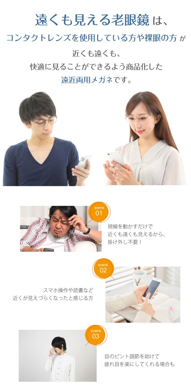 遠くも見える老眼鏡