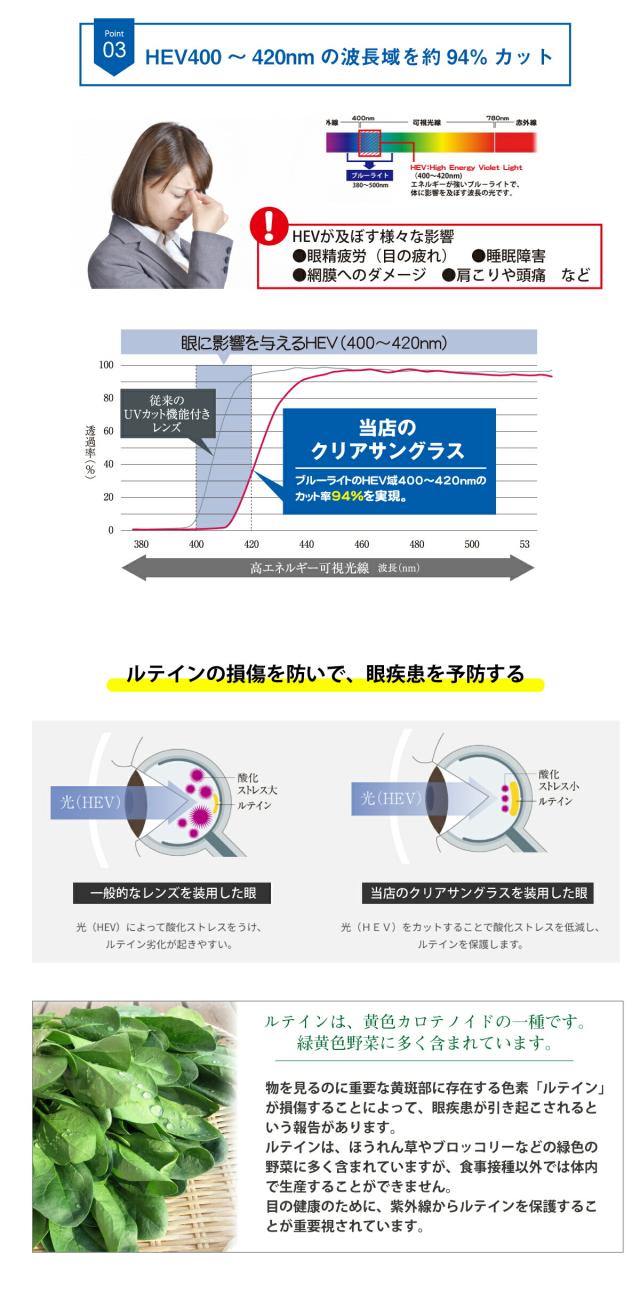 クリアサングラス