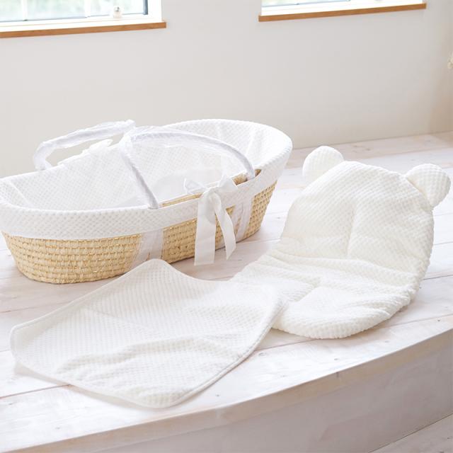 格安人気 日本製 クーハン クーファン ロイヤルホワイト 立体感のあるふわふわのドビー生地 ベビーキャリー かご 100 本物保証 Olsonesq Com