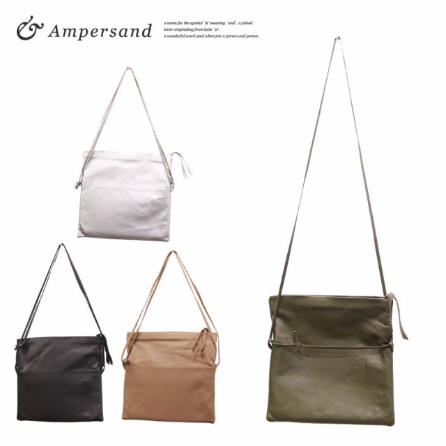 最も安い新しいスタイル Ampersand アンパサンド ブラック 本革 2way ハンドバッグ ハンドバッグ