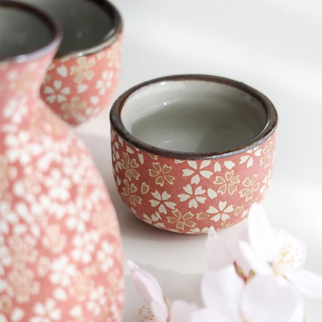 Amazon｜酒器 徳利 おちょこ 莓 桜柄 和風 いちご 7個セット