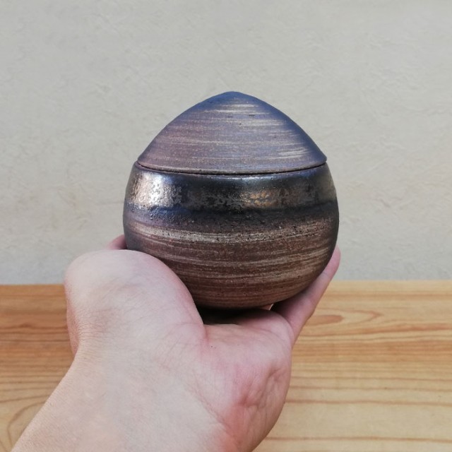 萬古焼 備前金彩 くりむし碗 ＜大＞ 【取寄品】 蒸し碗 和風 和
