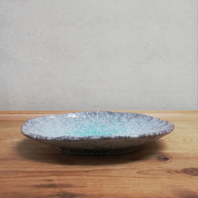 楽天市場】【取寄品】 萬古焼 青釉 8号小判皿中皿 お皿 プレート