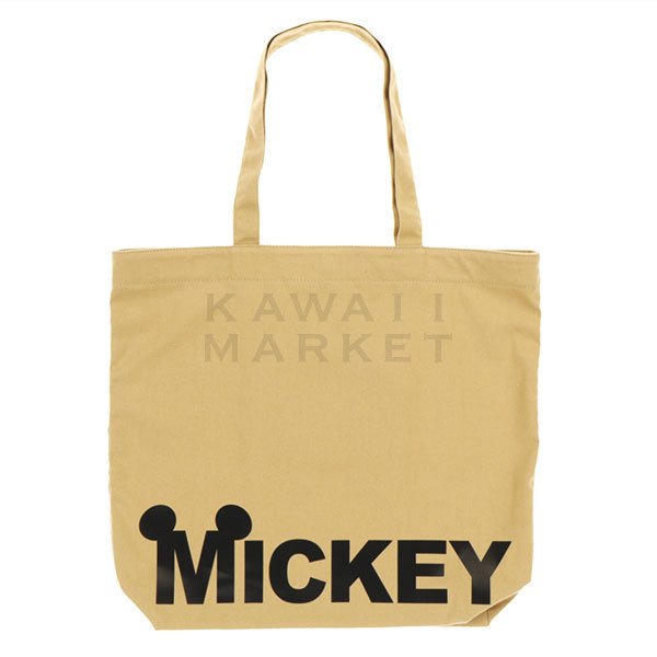 安心の定価販売 トートバッグ ミッキーマウス ロゴ デザイン かばん ベージュ 黒 シンプル 男女兼用 キャラクター ディズニーリゾート 限定 チャンピオン Www Rmattebello Cl