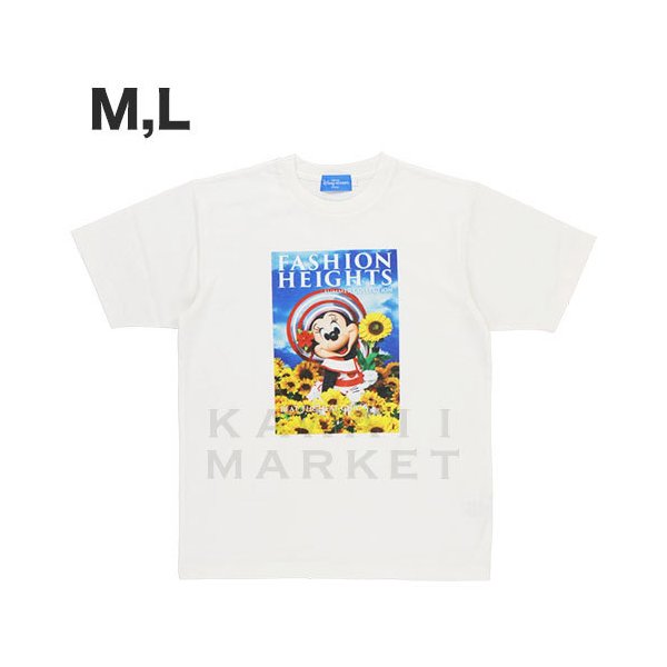 配送員設置送料無料 Tシャツ M L イマジニング ザ マジック ミニーマウス ひまわり 半袖 フォトプリント キャラクター グッズ ディズニーランド限 特別価格 Plexr Az