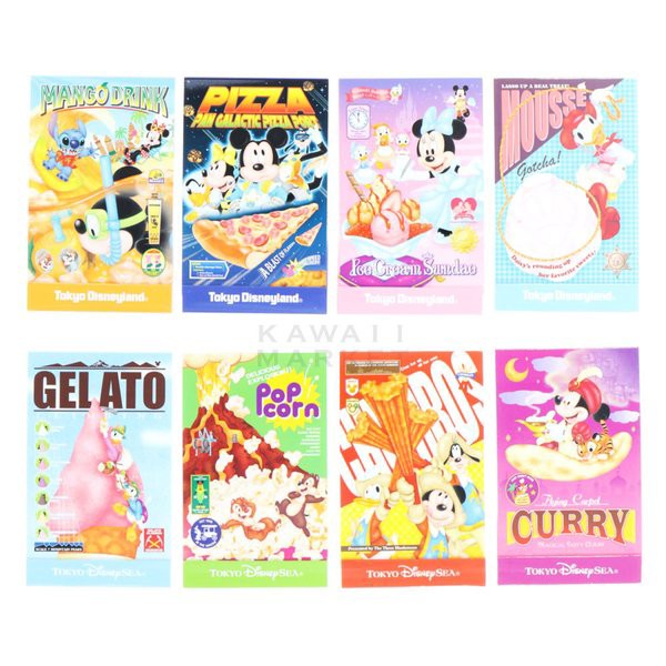 開店祝い ミッキー&フレンズ キャラクター イラスト メモ 8個セット その他