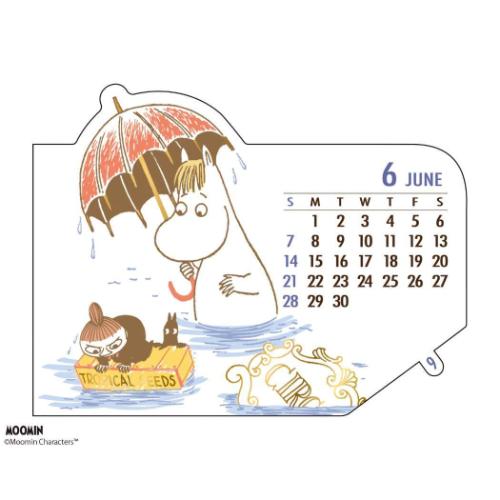 ムーミン スライドカレンダー 2026Calendar 卓上カレンダー2026年 北欧 キャラクター 令和8年暦 メール便可