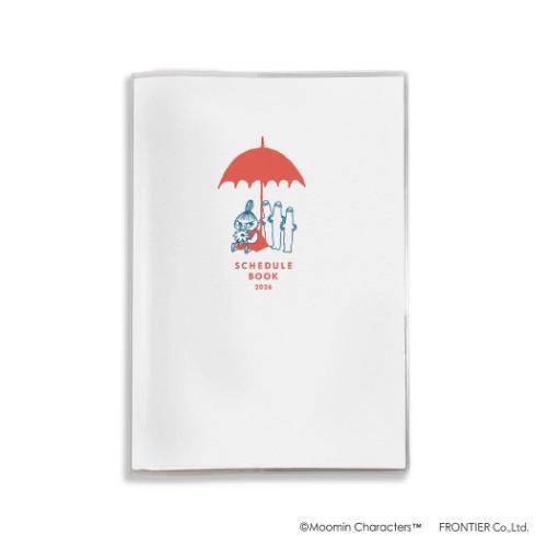 ムーミン B6マンスリー手帳 2026年月間ダイアリー10月始まり UMBRELLA 北欧 キャラクター 令和8年手帖 メール便可