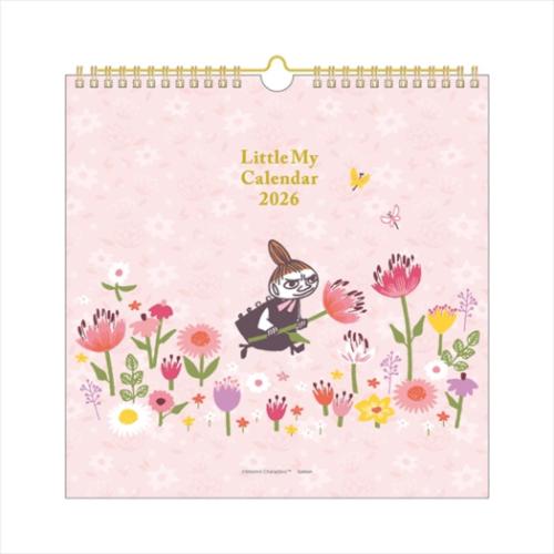 ムーミン 2026Calendar 壁掛けカレンダー2026年 リトルミイ 北欧 インテリア 令和8年暦