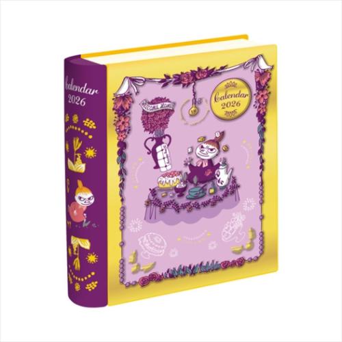 ムーミン 2026Calendar 卓上カレンダー2026年 リトルミイ BOOK缶カレンダー 北欧 インテリア 令和8年暦