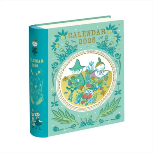 ムーミン 2026Calendar 卓上カレンダー2026年 スナフキン BOOK缶カレンダー 北欧 インテリア 令和8年暦