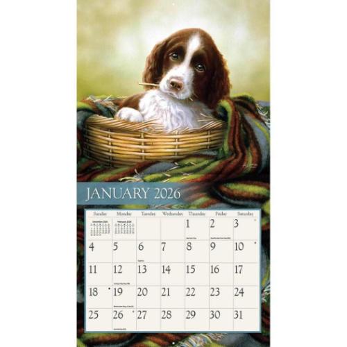 LANG ラング 2026 Calendar 壁掛けカレンダー2026年 Love of Dogs John Silver インテリア 令和8年暦