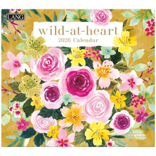 LANG ラング 2026 Calendar 壁掛けカレンダー2026年 Wild at Heart Barbra Ignatiev インテリア 令和8年暦