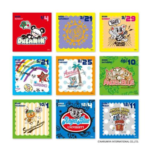 エンジェルブルー 2026Calendar 卓上カレンダー2026年 日めくり インテリア 令和8年暦