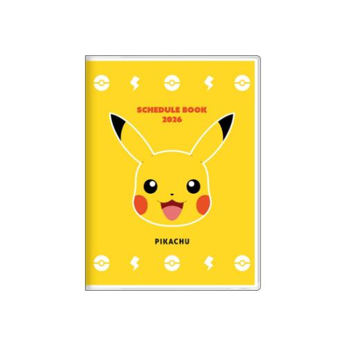 ポケットモンスター A6マンスリー手帳2026 2026年月間ダイアリー ピカチュウ ポケモン キャラクター 令和8年手帖 メール便可