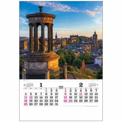 トーハン DX 世界の情景 フイルム 2026 Calendar 壁掛けカレンダー2026年 フィルム フォト インテリア 令和8年暦