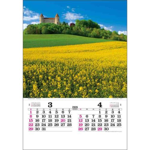 トーハン DX 世界の情景 フイルム 2026 Calendar 壁掛けカレンダー2026年 フィルム フォト インテリア 令和8年暦