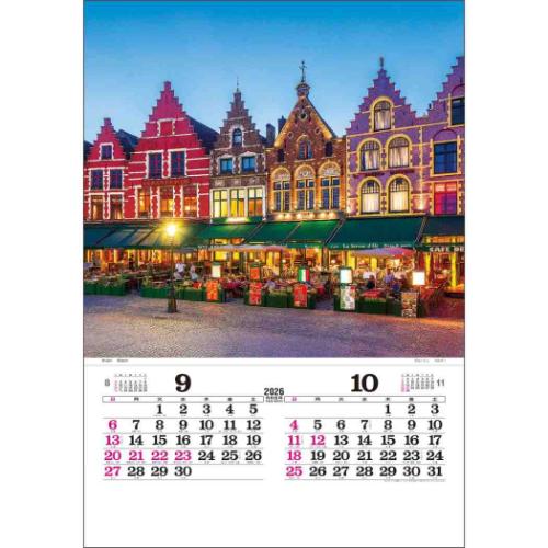 トーハン DX 世界の情景 フイルム 2026 Calendar 壁掛けカレンダー2026年 フィルム フォト インテリア 令和8年暦