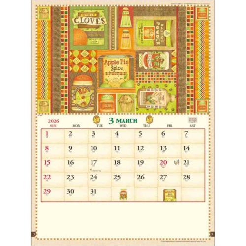 デビー マム アメリカン カントリー 2026 Calendar 壁掛けカレンダー2026年 フォト 実用 書き込み 令和8年暦