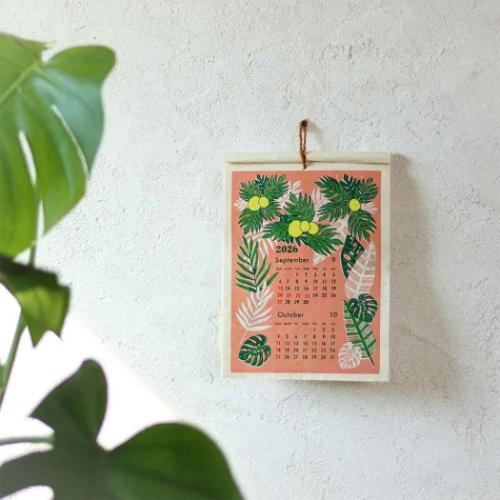 カレンダー S ハワイアンボタニカル 2026Calendar 壁掛けカレンダー2026年 インテリア 令和8年暦 メール便可