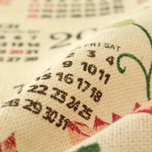 ジュートカレンダー ガーデンロータス 2026Calendar 壁掛けカレンダー2026年 BLEACH インテリア 令和8年暦 メール便可