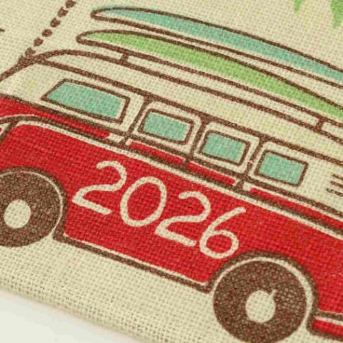 ジュートカレンダー サーファーバス 2026Calendar 壁掛けカレンダー2026年 BLEACH インテリア 令和8年暦 メール便可