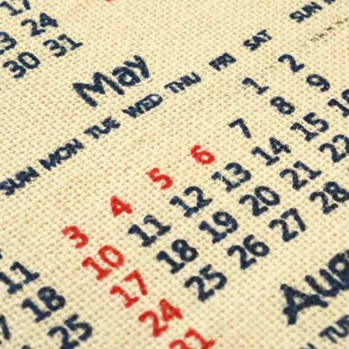 ジュートカレンダー ホヌウェーブ 2026Calendar 壁掛けカレンダー2026年 BLEACH インテリア 令和8年暦 メール便可