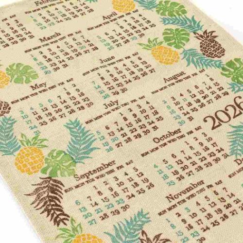 ジュートカレンダー パインパーティー 2026Calendar 壁掛けカレンダー2026年 BLEACH インテリア 令和8年暦 メール便可