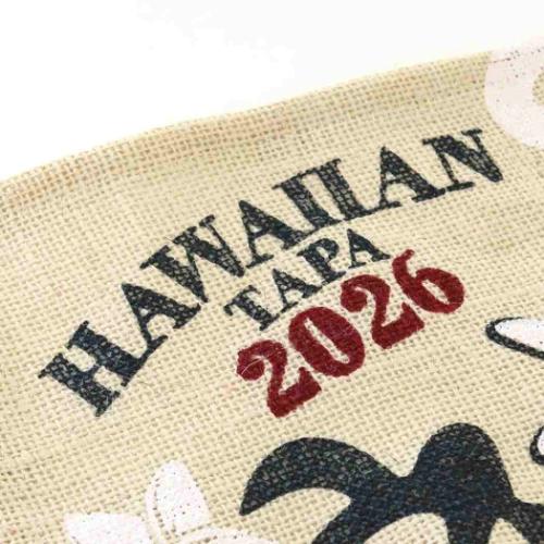 ジュートカレンダー ハワイアンタパ 2026Calendar 壁掛けカレンダー2026年 BLEACH インテリア 令和8年暦 メール便可