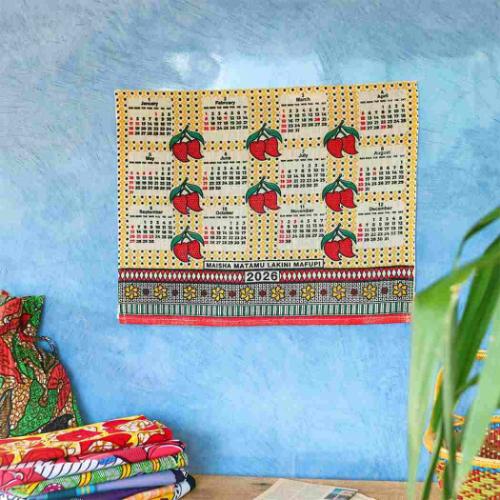 ジュートカレンダー ラディアントカンガ 2026Calendar 壁掛けカレンダー2026年 BLEACH インテリア 令和8年暦 メール便可