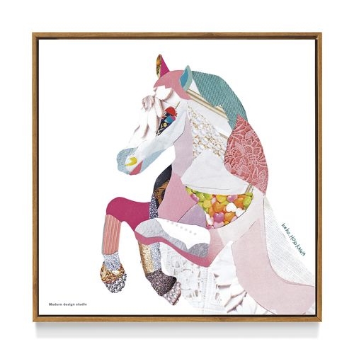 No.240フレーム付きキャンバスアート　オシャレ絵画　馬の絵画　白馬 716wFaxtxCL._UF350,350_QL50_.jpg