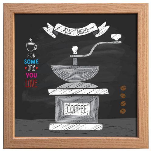 取寄品 キャンバス アート ポスター 額付 カフェ インテリア サイン フレーム コーヒーミル インテリア グッズ