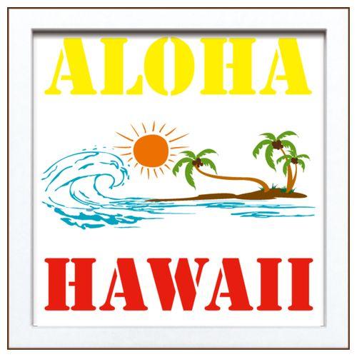 取寄品 キャンバス アート ポスター 額付 カフェ インテリア サイン フレーム ハワイ インテリア グッズ