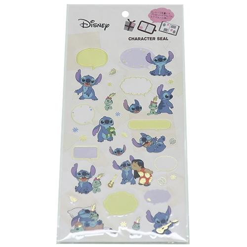 リロ＆スティッチ キャラ シール 書き込める デコシールディズニー キャラクターグッズ メール便可