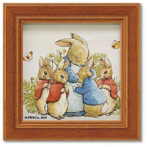 取寄品 ピーターラビット 額付 ポスター ミニ アート ピーターファミリー インテリア グッズ