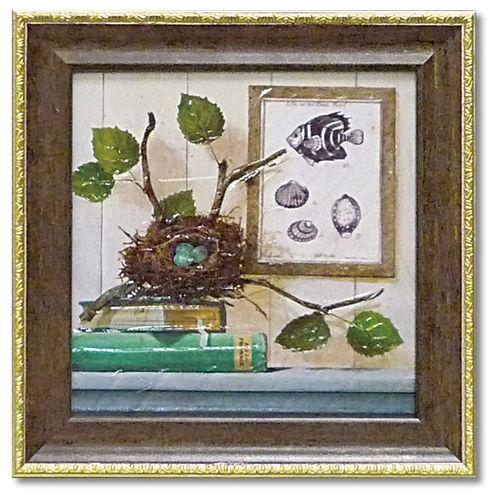 取寄品 アートポスター 静物画 ミニ ゲル アートフレーム シーサイドブランチ アニー・フィスク インテリアグッズ