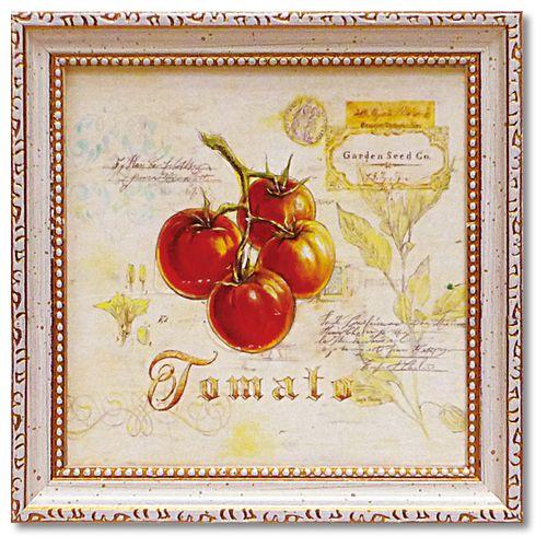 取寄品 アートポスター カフェ インテリア ミニ ゲル アートフレーム トスカーナのトマト アンジェラ・スターリング インテリア